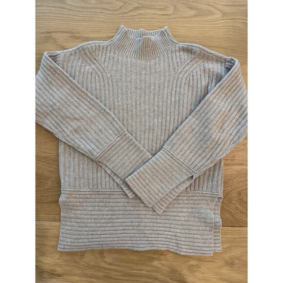 Club Monaco Selska ribbed mock neck minimalist Cashmere Sweater women’s Size XS - Picture 2 of 4